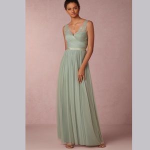 BHLDN Fleur Dress in Sea Glass Size 14